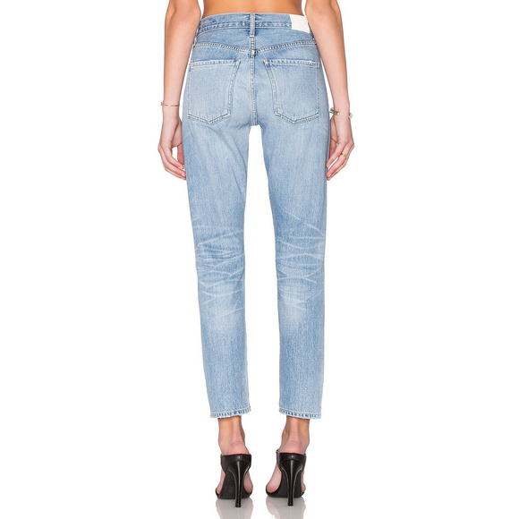 Citizens of Humanity Liya Premium Vintage High Rise Classic Crop Jeans Torn 26 - Picture 3 of 14